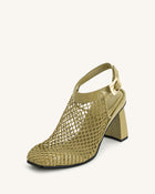 Genesis Heeled Sandals - Olive Green