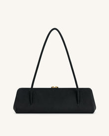 Nova Baguette Style Shoulder Bag - Black