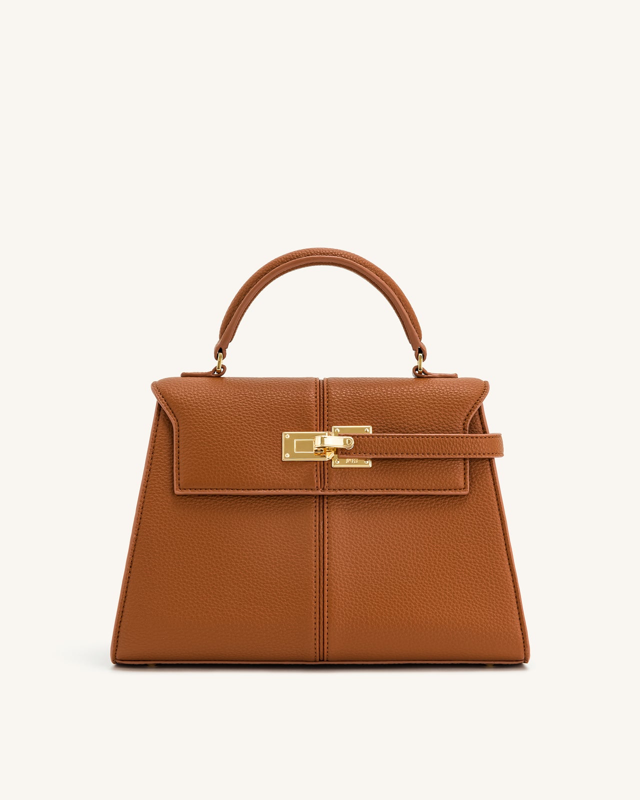 Elise Large Top Handle Bag - Brown