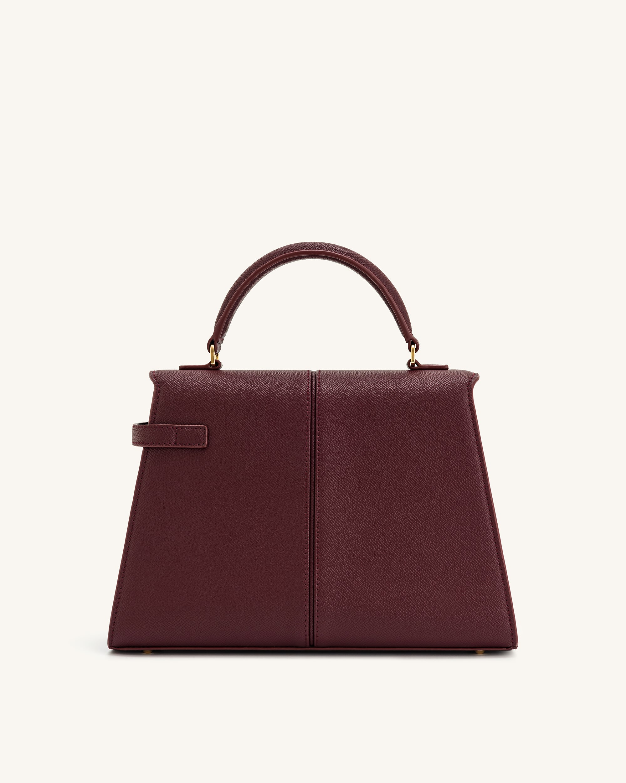 Elise Large Top Handle Bag - Claret