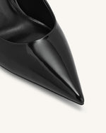 Thalina Patent Leather Pumps - Black