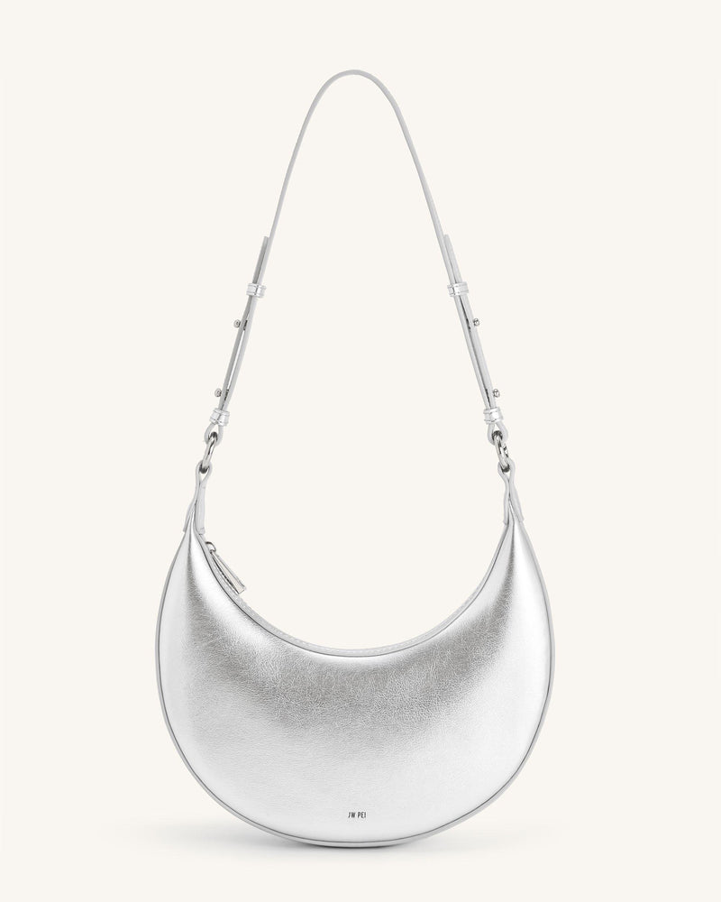 Carly Medium Shoulder Bag - Silver