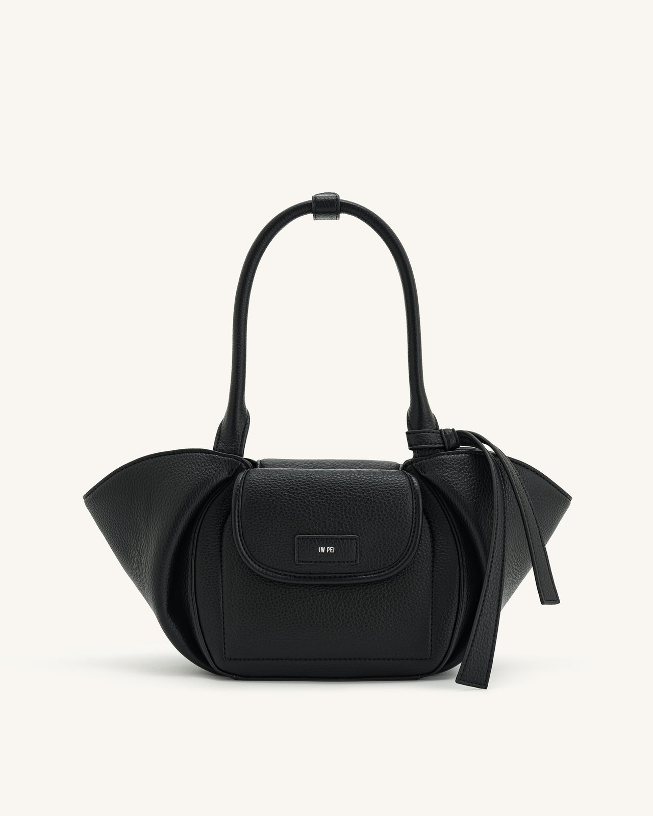 Zoey Pockets Shoulder Bag - Black