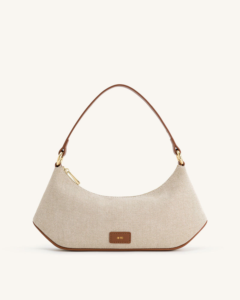 Lily Shoulder Bag - Brown Canvas