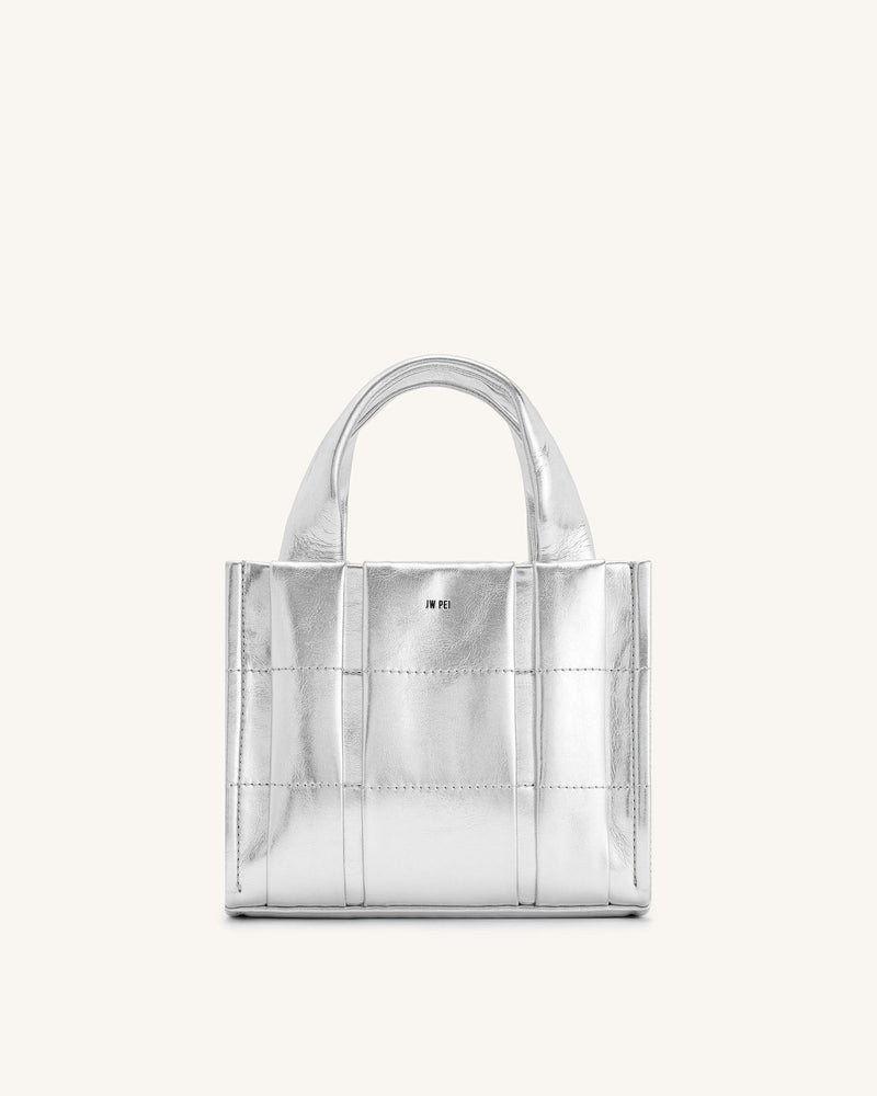 Freya Mini Tote Bag - Silver