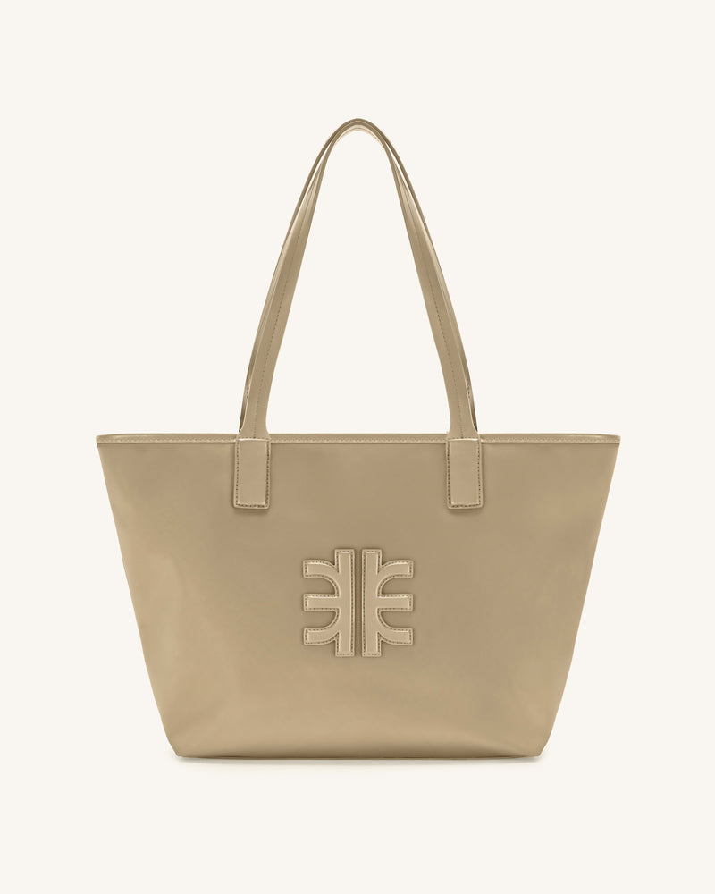 Cathy Nylon Tote Bag - Khaki