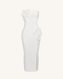 Petal Perfection Cocktail Dress - White