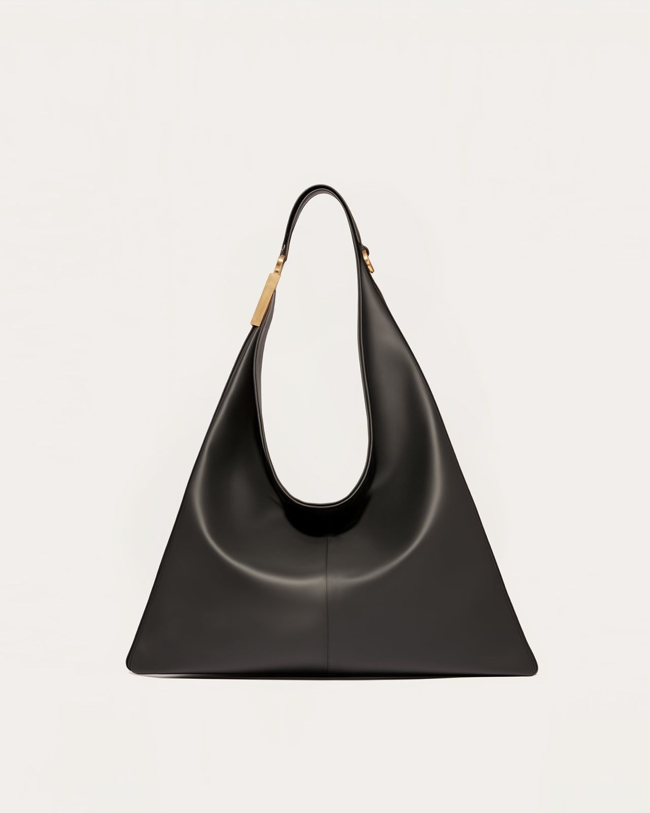 Autumn Triangle Hobo Bag - Black