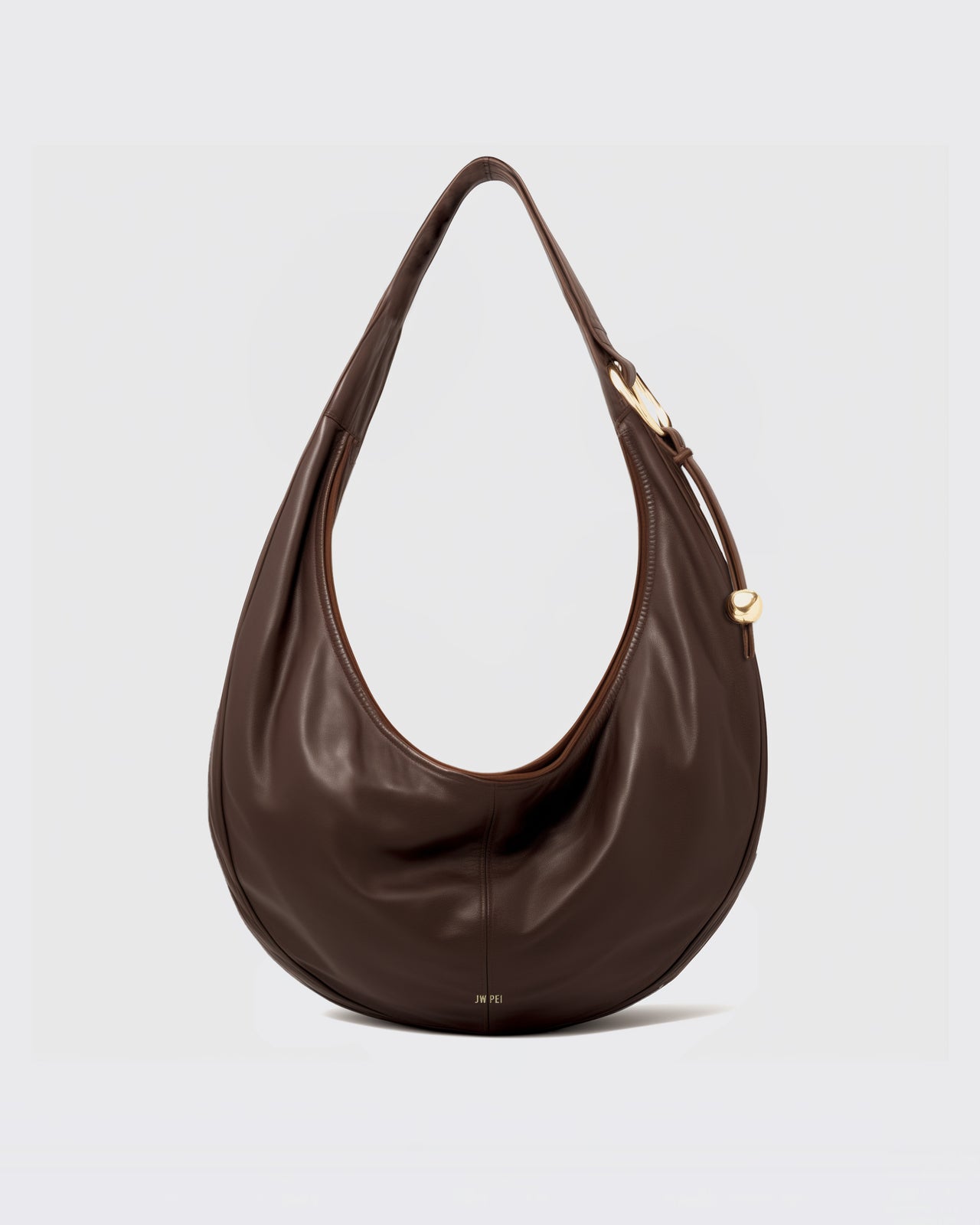 Emilia Crescent Hobo Bag - Brown