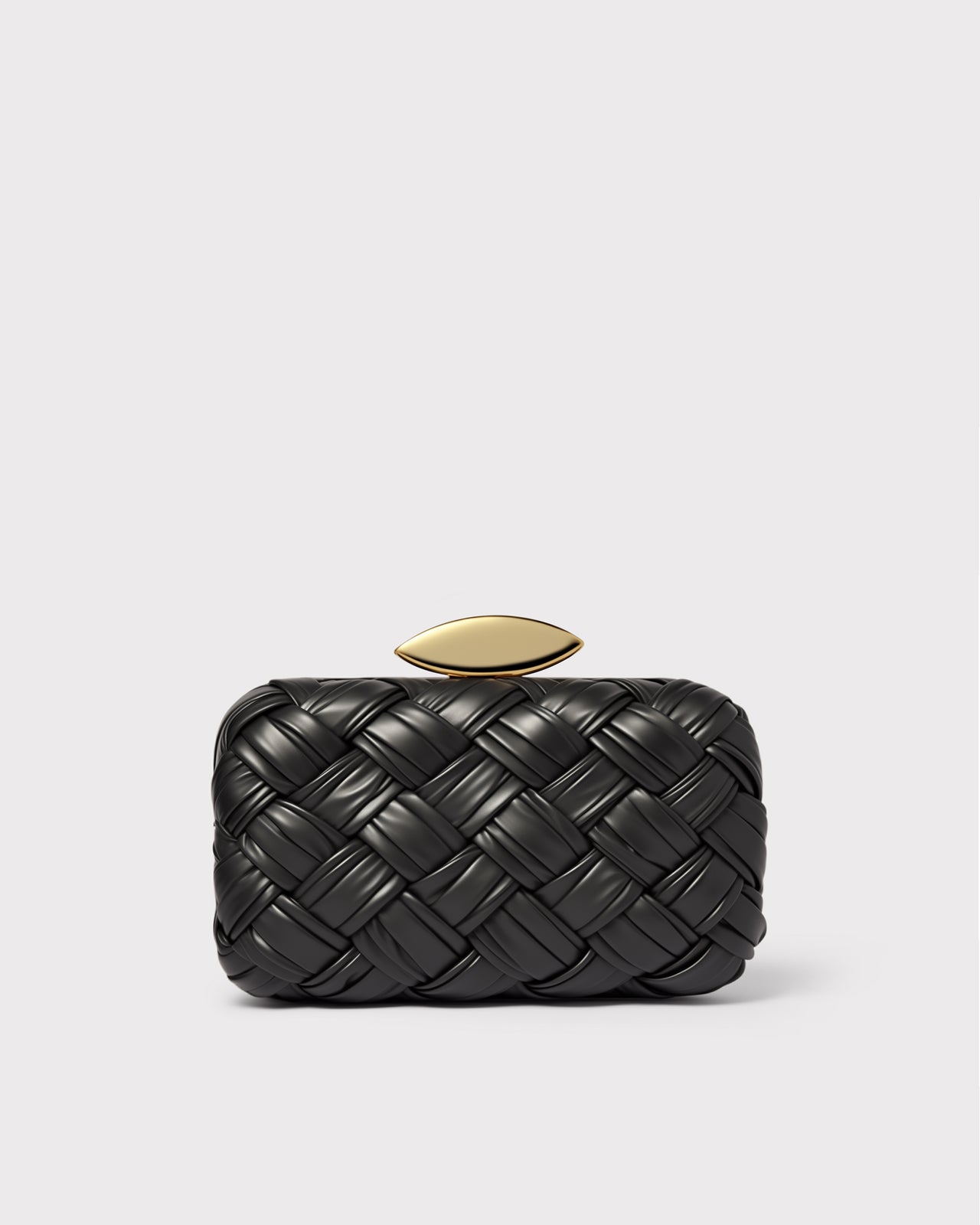 Elizabeth Woven Clutch - Black