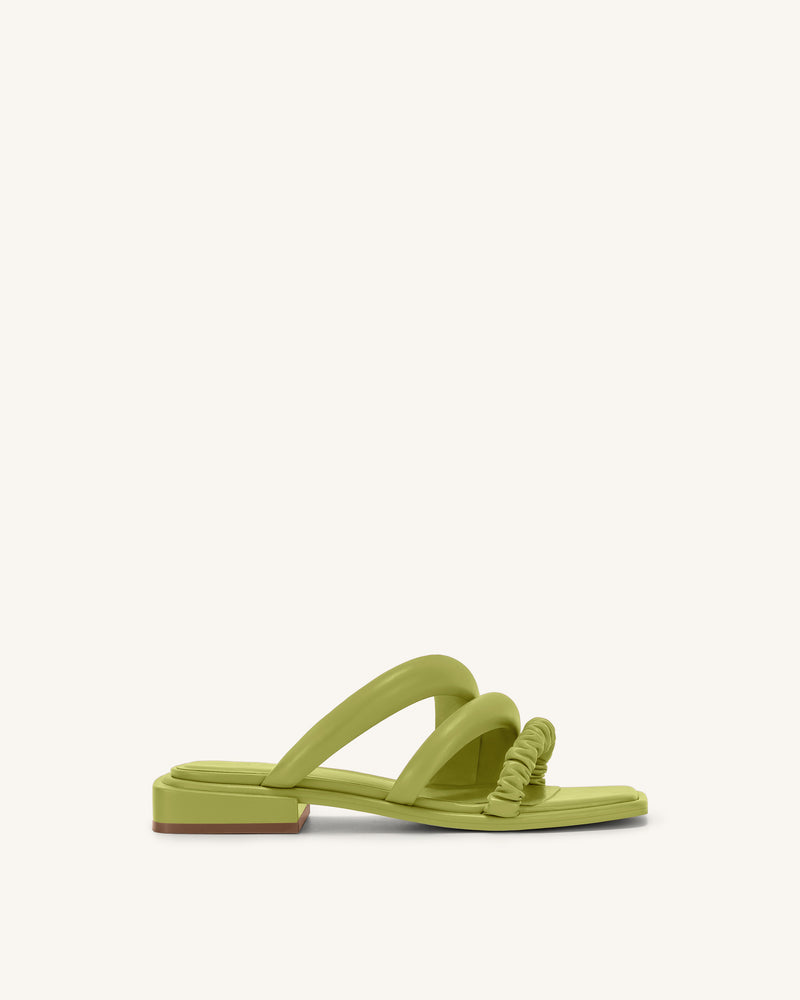 Jada Flat Mule - Lime Green