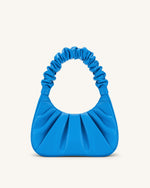 Gabbi Ruched Hobo Handbag - Lake Blue