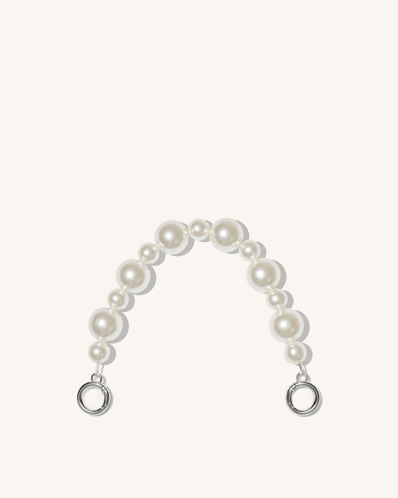 Anna Faux Pearl Chain - Silver