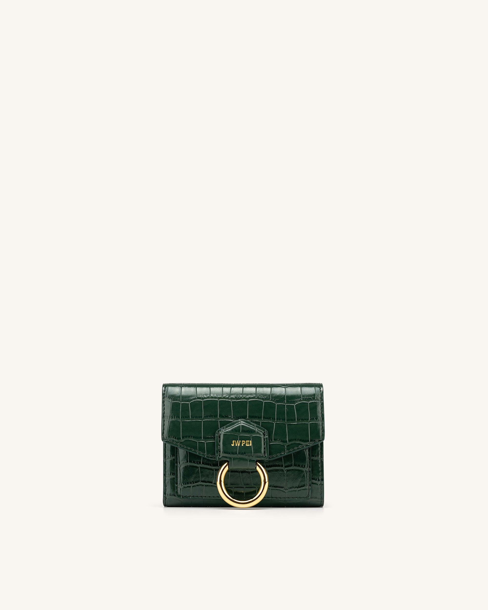 Stella Wallet Dark Green Croc